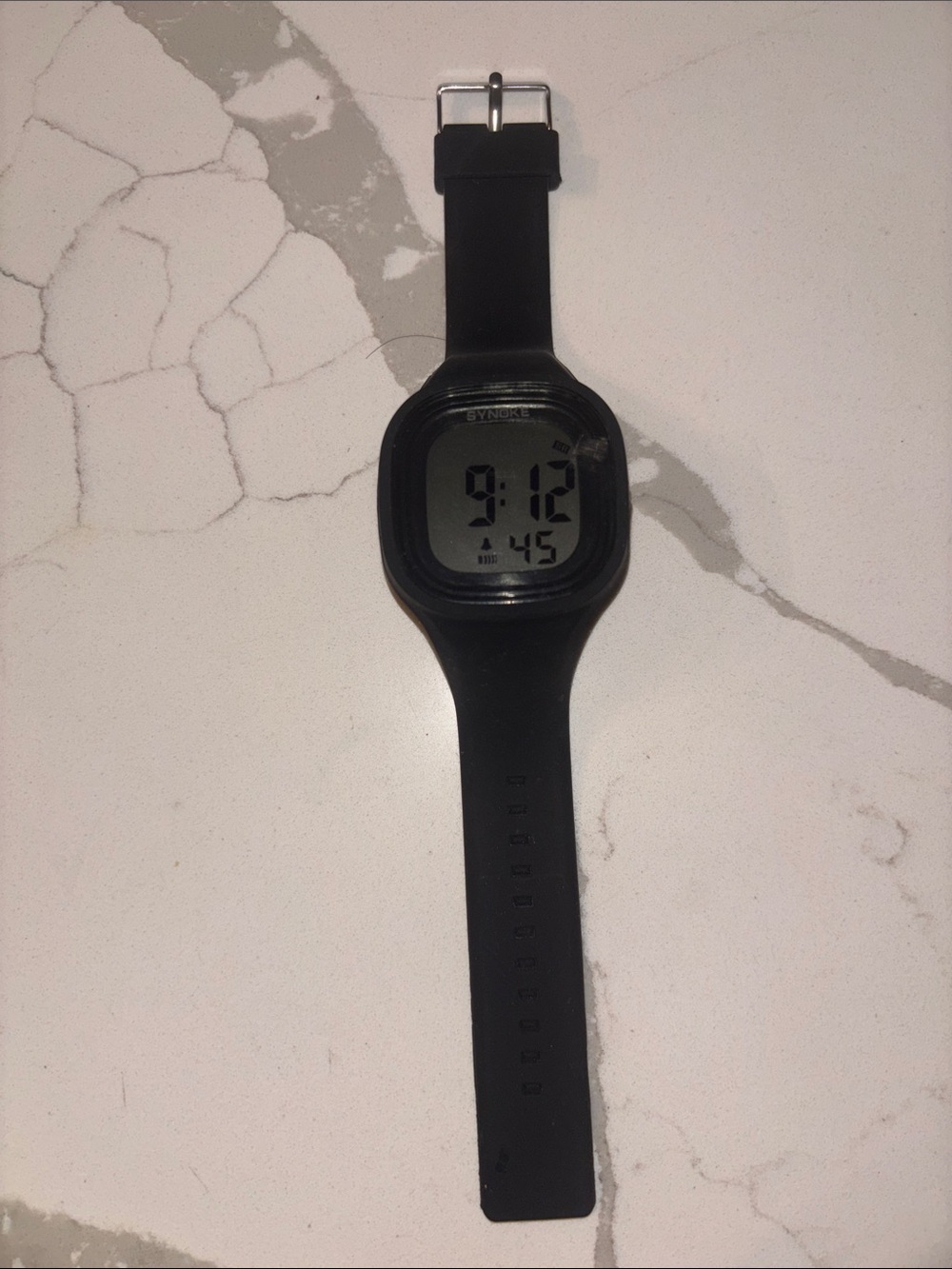 Unbranded Black Digital Sport Watch - Simple Silicone Design